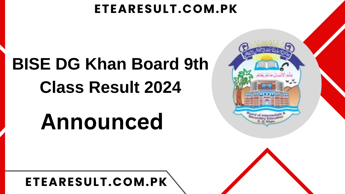 BISE DG Khan Board 9th Class Result 2025 Check By Name