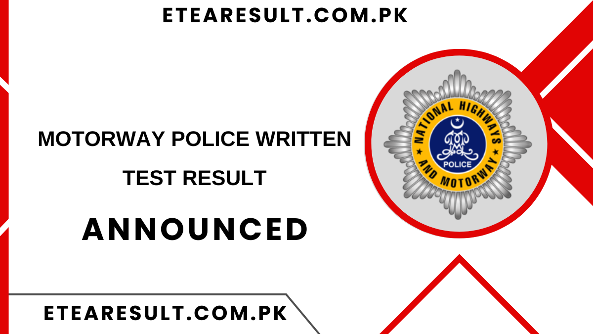 Motorway Police Written Test Result