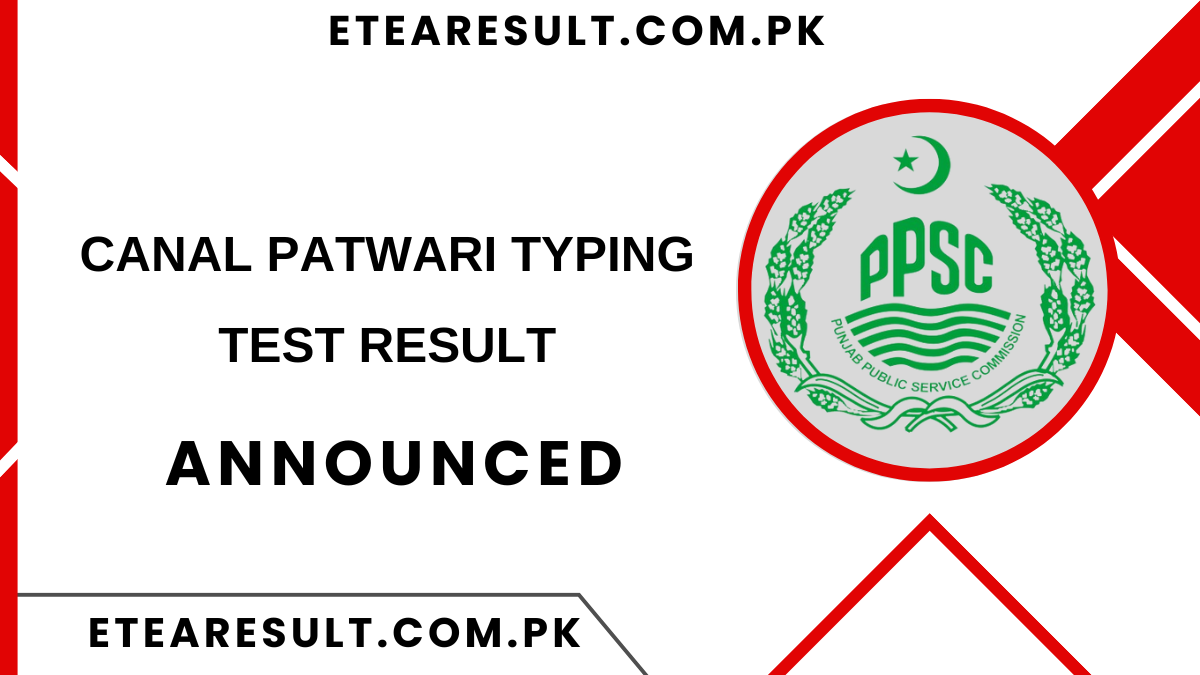 Canal Patwari Typing Test Result