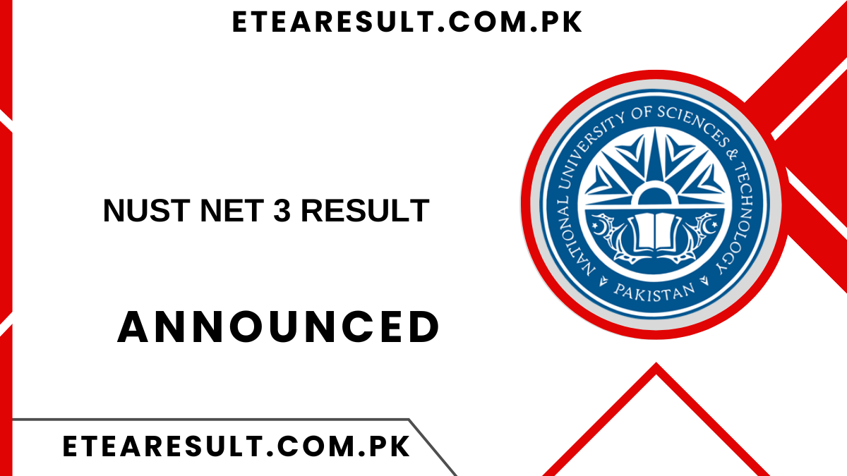 NUST NET 3 Result