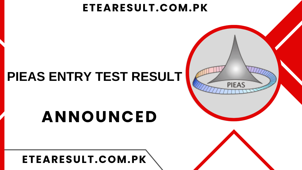 Pieas Entry Test Result