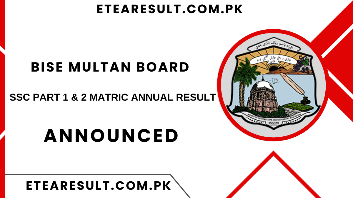 BISE Gujranwala Board SSC Part 1 and 2 Result Matric Annual