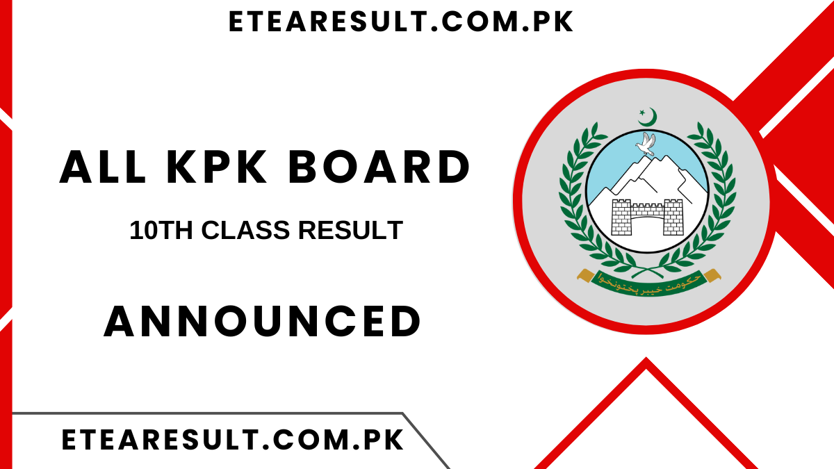 10th Class Result Date 2024 All KPK Board