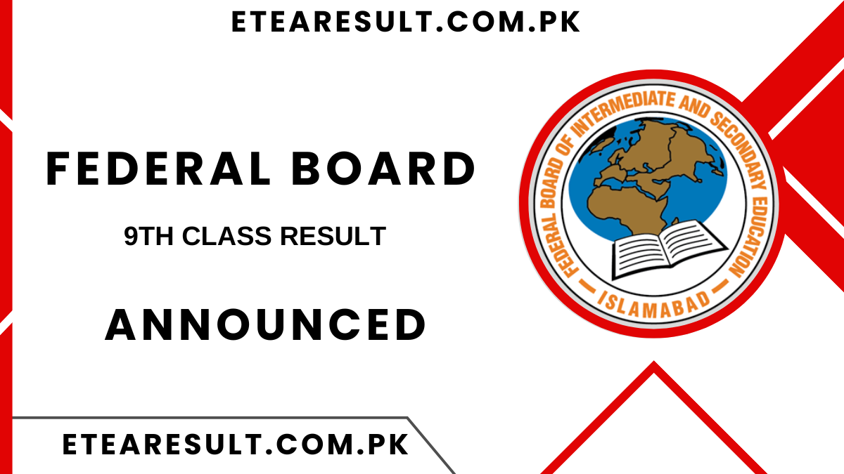 FBISE 9th Class Result 2024 By Roll Number