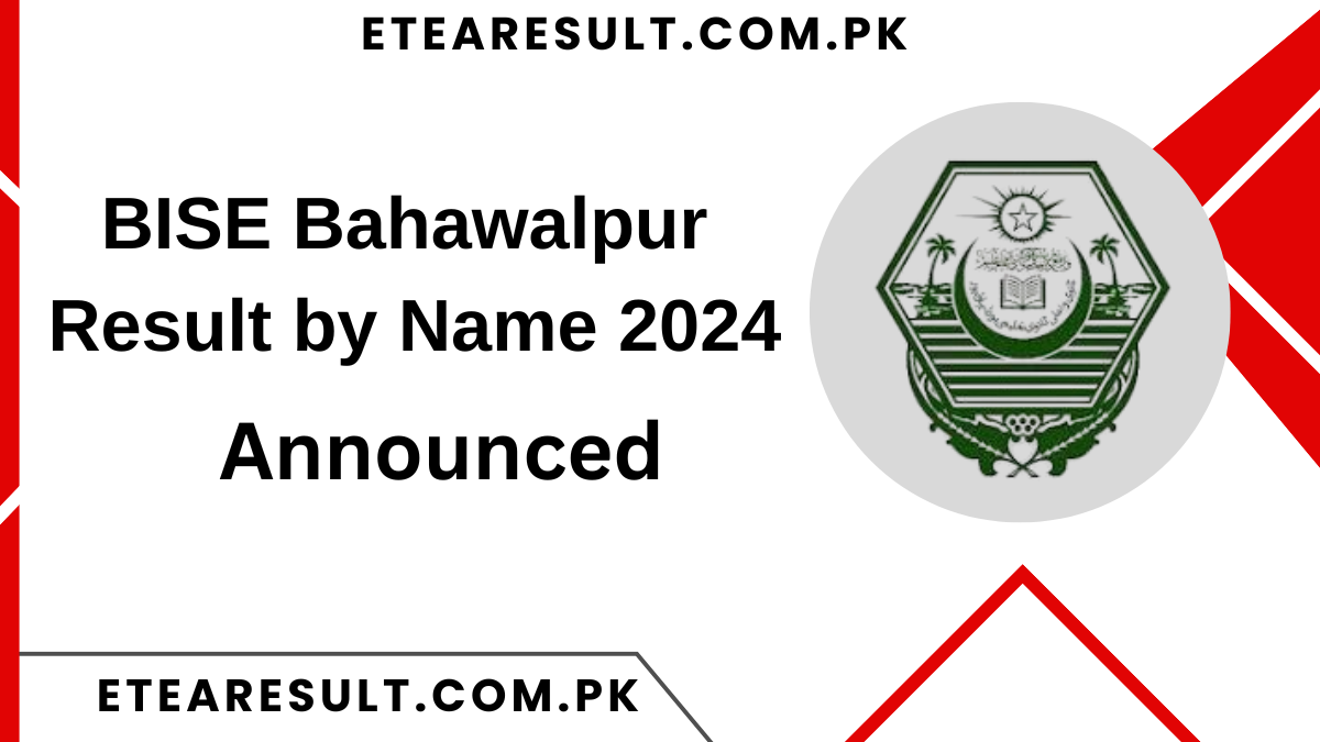 BISE Bahawalpur Result by Name 2024