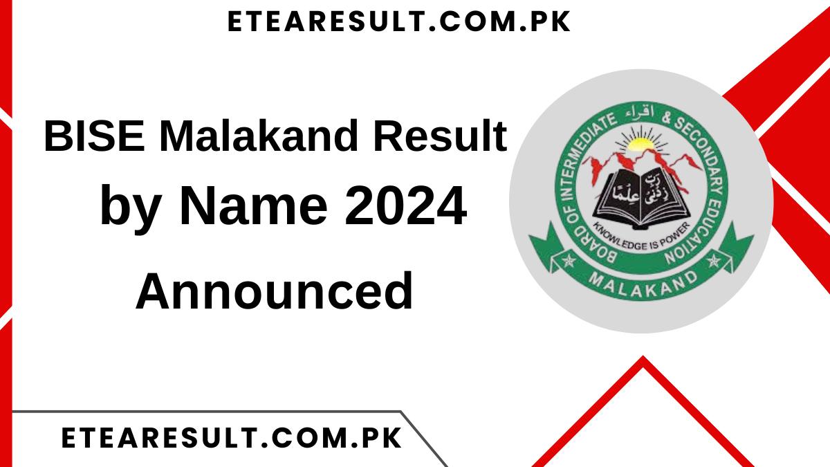 BISE Malakand Result by Name 2024