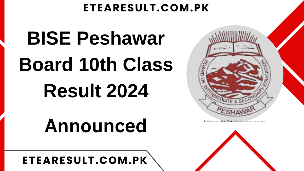 BISE Peshawar Board 10th Class Result 2024