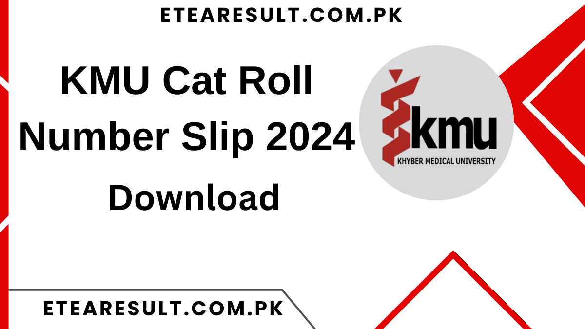 KMU Cat Roll Number Slip 2024