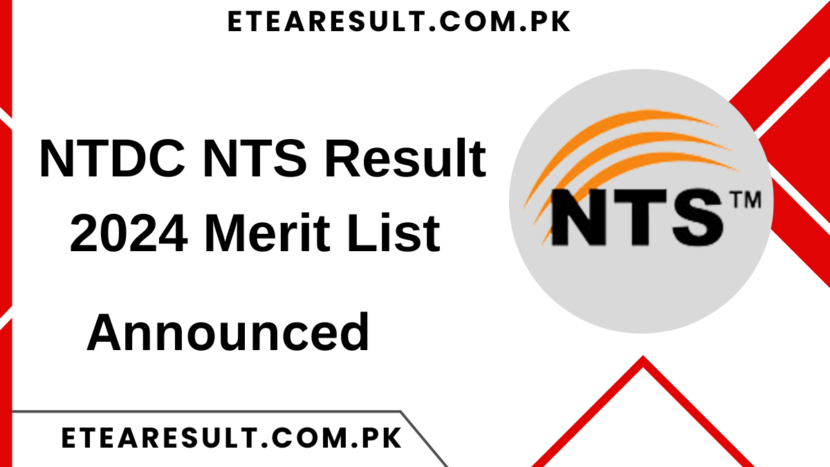 NTDC NTS Result 2024 Merit List