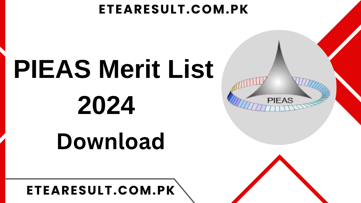 PIEAS Merit List 2024