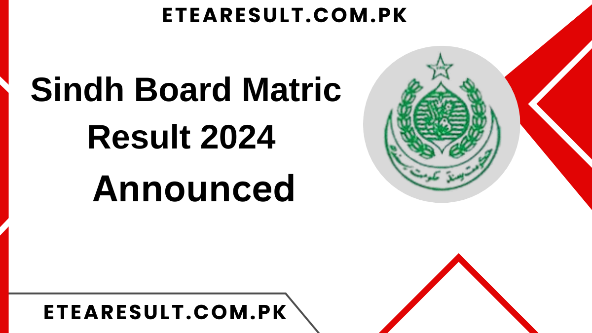 Sindh Board Matric Result 2024