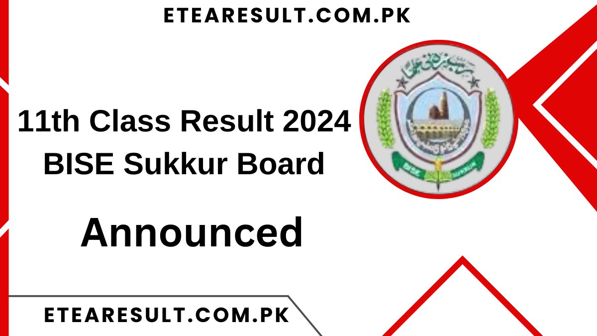 11th Class Result 2024 BISE Sukkur Board