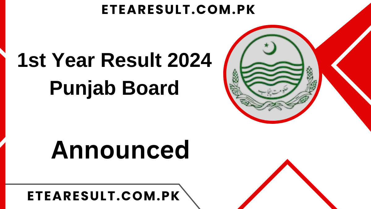 1st Year Result 2024 Punjab Board