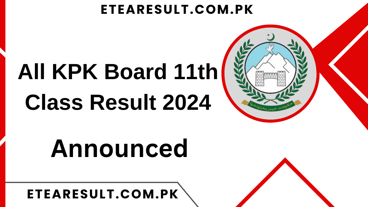 All KPK Board 11th Class Result 2024