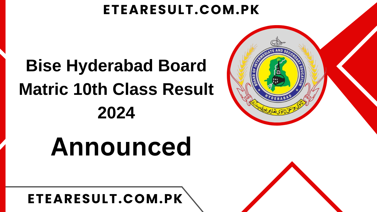 Bise Hyderabad Board Matric 10th Class Result 2024