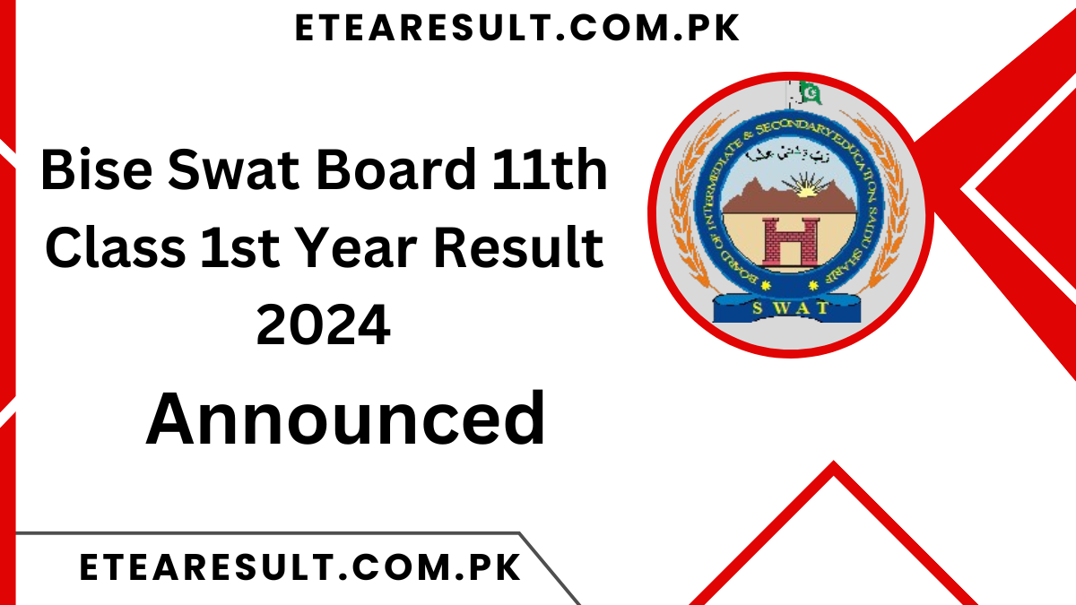 Bise Swat Board 11th Class 1st Year Result 2024