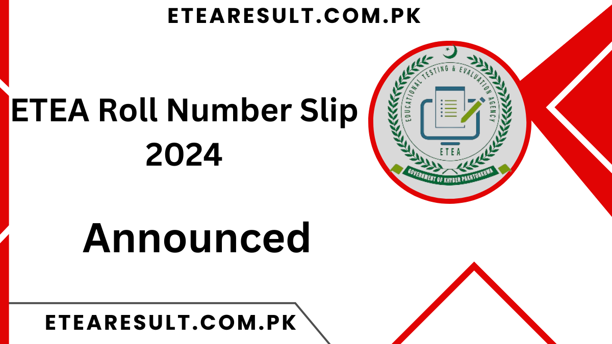 ETEA Roll Number Slip 2024