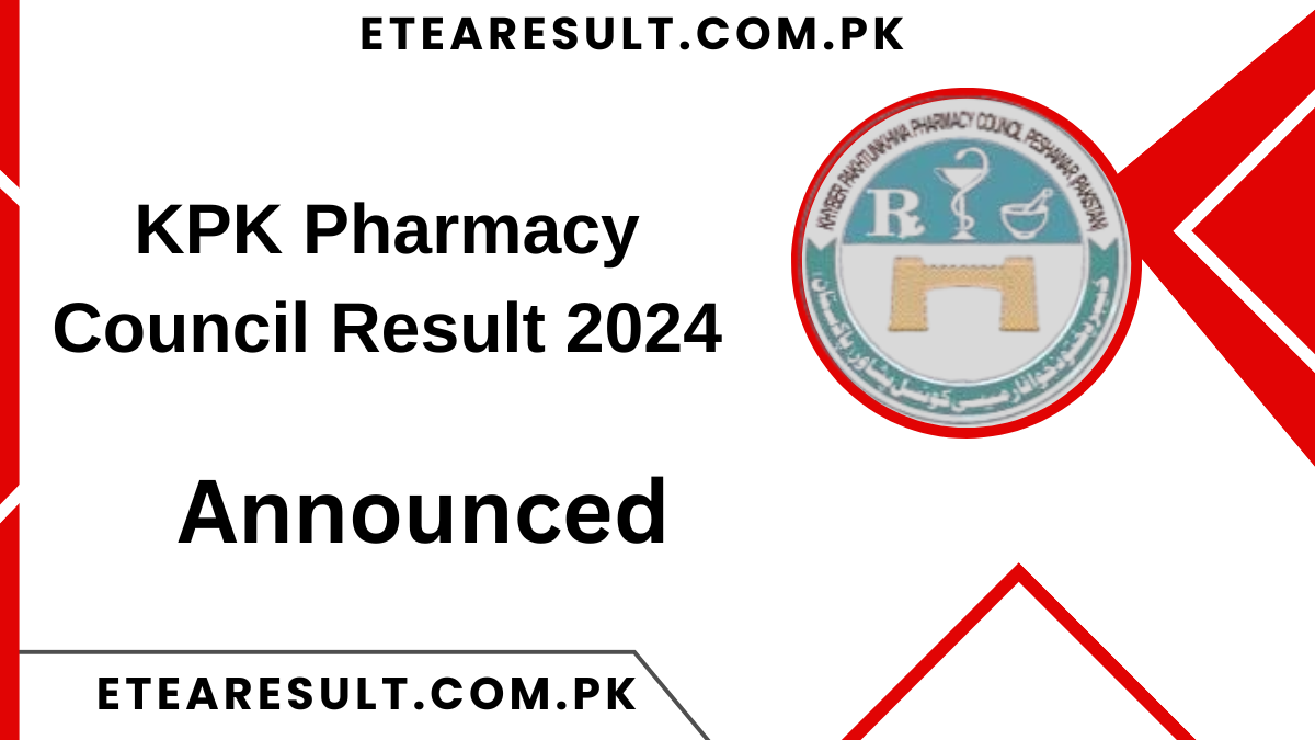 KPK Pharmacy Council Result 2024 A Category B Announced