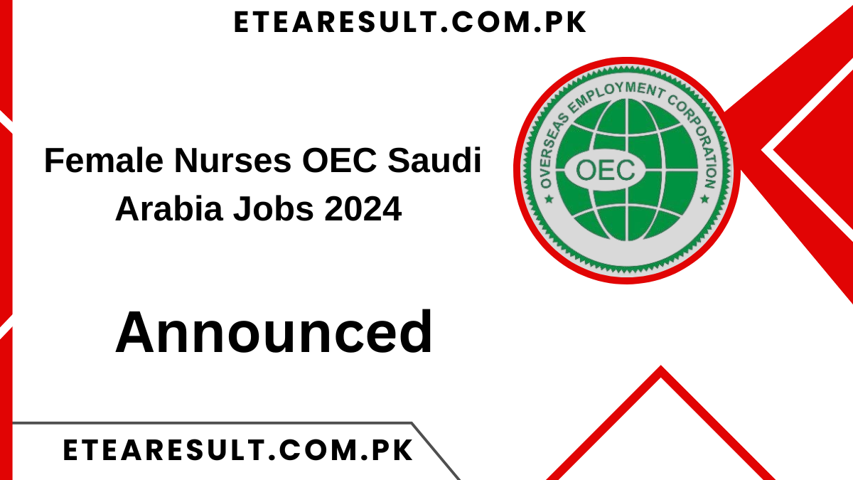 Female Nurses OEC Saudi Arabia Jobs 2024