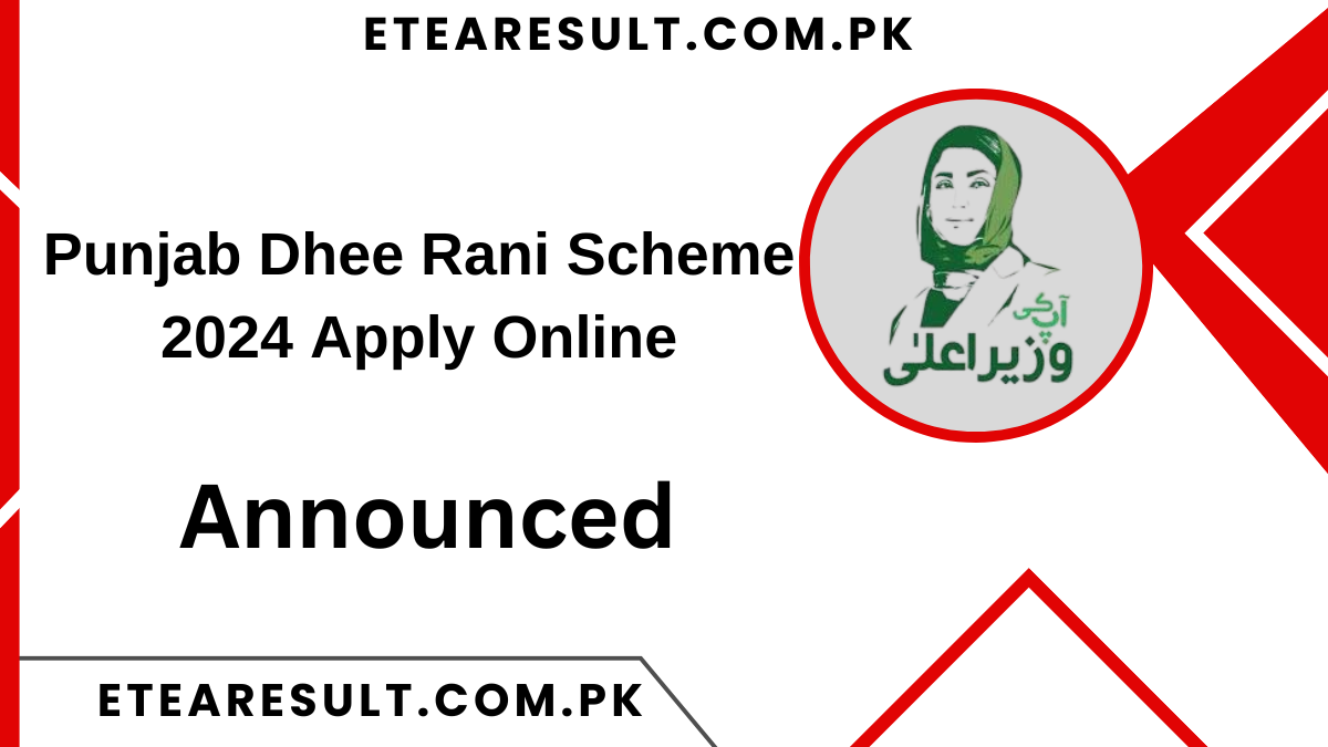 Punjab Dhee Rani Scheme 2024 Apply Online