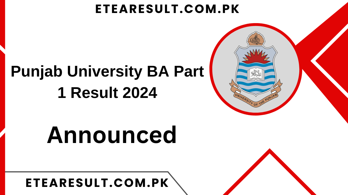 Punjab University BA Part 1 Result 2024