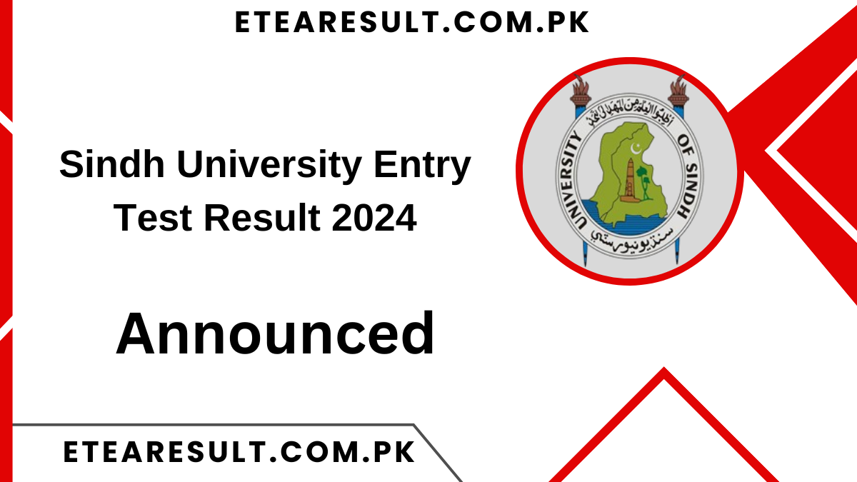 Sindh University Entry Test Result 2024