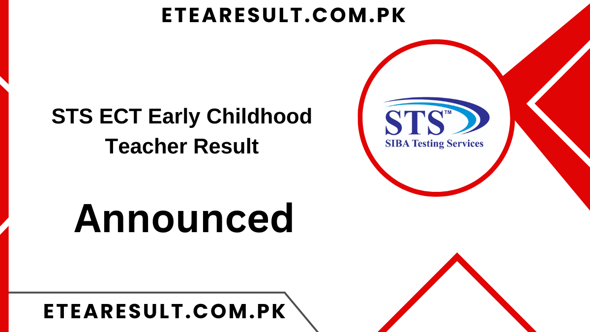 STS ECT Early Childhood Teacher Result