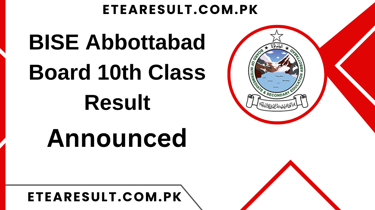 BISE Abbottabad Board 10th Class Result